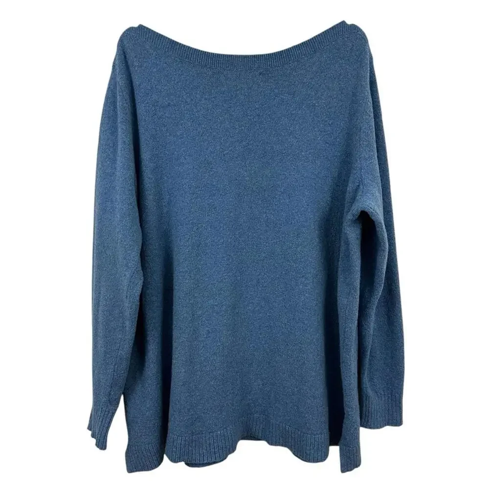 LOFT Blue Boat Neck Sweater Women's Size 20/22